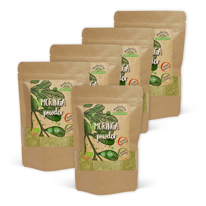 Moringa Pulver ØKO 250g x 5 pakker i gruppen Kosttilskud / Urter & Planter / Urter hos Rawfoodshop Scandinavia AB (RAW00120013-250-SET5)