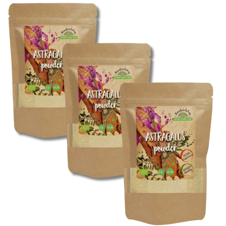 Astragalus Pulver ØKO 125g x 3 pakker i gruppen Kosttilskud / Urter & Planter / Urter hos Rawfoodshop Scandinavia AB (RAW00200-SET3)