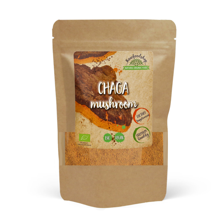 Chaga Pulver ØKO 125g i gruppen Kosttilskud / Urter & Planter / Svampe hos Rawfoodshop Scandinavia AB (RAW00204)