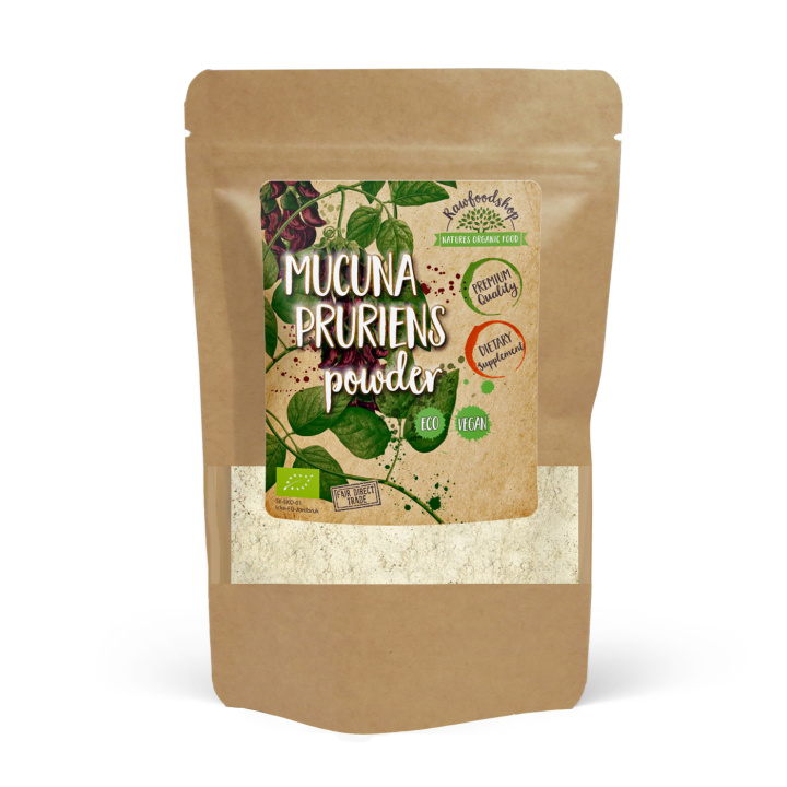 Mucuna Pruriens Pulver ØKO 250g i gruppen Kosttilskud / Urter & Planter / Urter hos Rawfoodshop Scandinavia AB (RAW00206-250)
