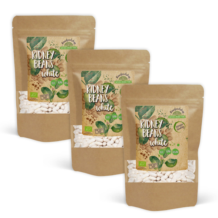 Bønner Hvide Middel ØKO 1kg x 3 pakker i gruppen Råvarer & Drikke / Spisekammer / Bælgfrugter / Bønner hos Rawfoodshop Scandinavia AB (RAW002611-SET3)