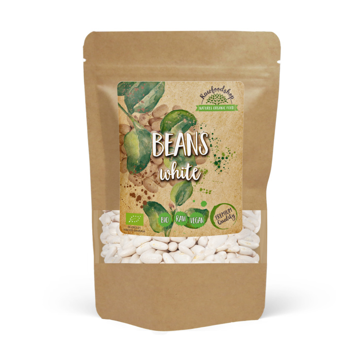 Bønner Hvide Middel ØKO 1kg i gruppen Råvarer & Drikke / Spisekammer / Bælgfrugter / Bønner hos Rawfoodshop Scandinavia AB (RAW002611)