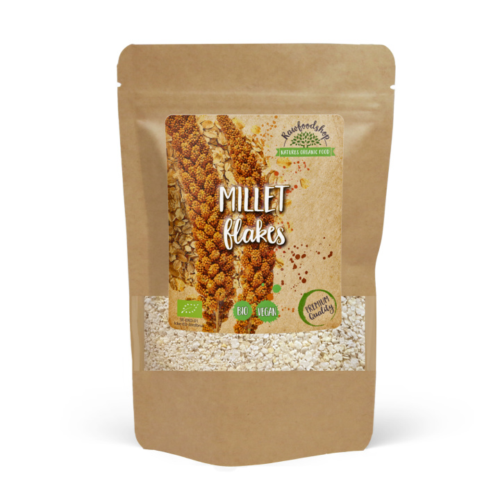 Hirseflakes ØKO 1kg i gruppen Råvarer & Drikke / Bagning / Gryn & Flager hos Rawfoodshop Scandinavia AB (RAW006644001)
