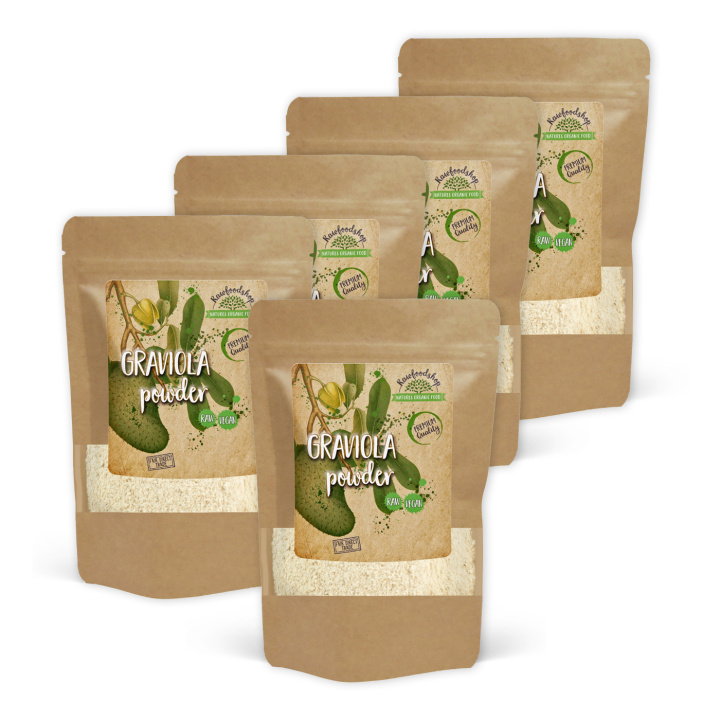 Graviola Pulver 125g x 5 pakker i gruppen Råvarer & Drikke / Frugt & Frugtpulver / Frugtpulver hos Rawfoodshop Scandinavia AB (RAW053-SET5)