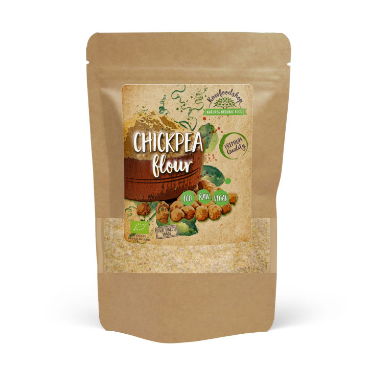 Kikærtemel ØKO 1kg i gruppen Råvarer & Drikke / Bagning / Mel hos Rawfoodshop Scandinavia AB (RAW097710)