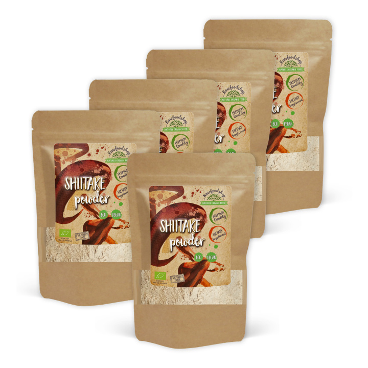 Shiitake Pulver ØKO 250g x 5 pakker i gruppen Kosttilskud / Urter & Planter / Svampe hos Rawfoodshop Scandinavia AB (RAW56788758-250-SET5)