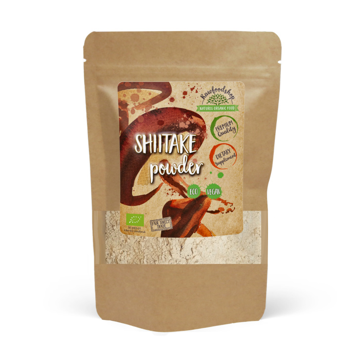 Shiitake Pulver ØKO 250g i gruppen Kosttilskud / Urter & Planter / Svampe hos Rawfoodshop Scandinavia AB (RAW56788758-250)