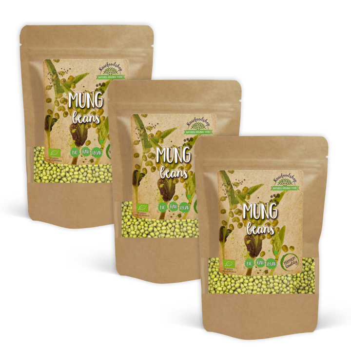 Mungbønner ØKO 500g x 3 pakker i gruppen Råvarer & Drikke / Spisekammer / Bælgfrugter hos Rawfoodshop Scandinavia AB (RAW808098-SET3)
