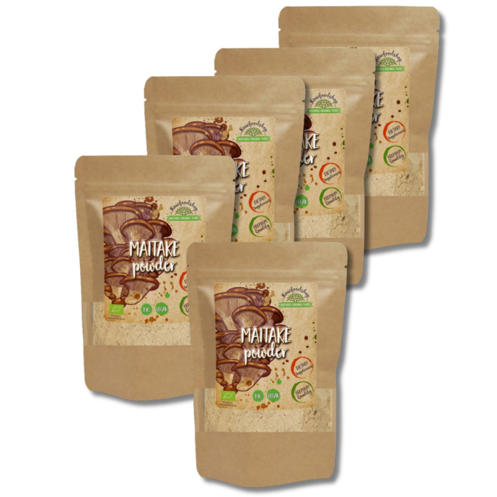 Maitake Pulver ØKO 250g x 5 pakker i gruppen Kosttilskud / Urter & Planter / Svampe hos Rawfoodshop Scandinavia AB (RAW9301-250-SET5)