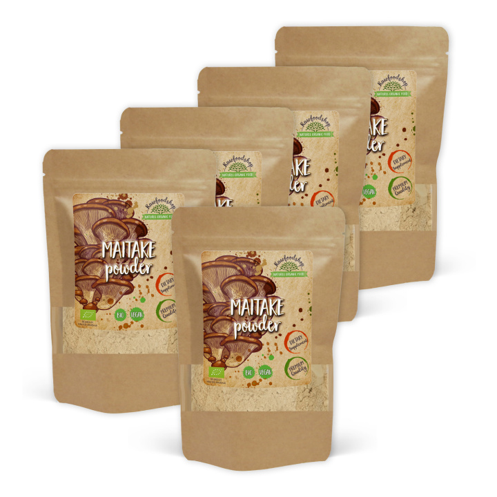 Maitake Pulver ØKO 250g x 5 pakker i gruppen Kosttilskud / Urter & Planter / Svampe hos Rawfoodshop Scandinavia AB (RAW9301-250-SET5)