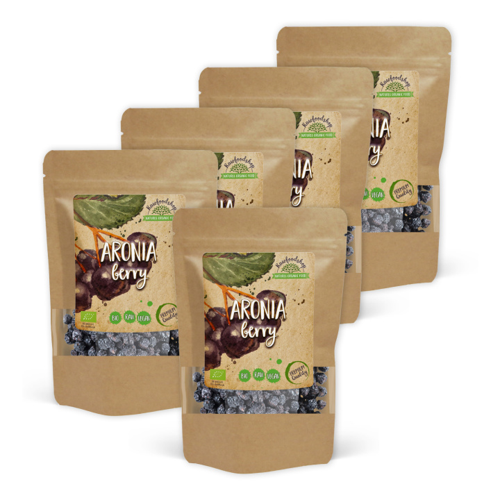 Aroniabær ØKO 100g x 5 pakker i gruppen Råvarer & Drikke / Frugt & Frugtpulver hos Rawfoodshop Scandinavia AB (RAW9456-SET5)