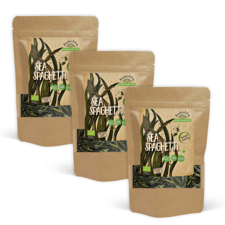 Sea Spaghetti ØKO 125g x 3 pakker i gruppen Råvarer & Drikke / Helsekost / Alger & Tang hos Rawfoodshop Scandinavia AB (RAWALG001-SET3)