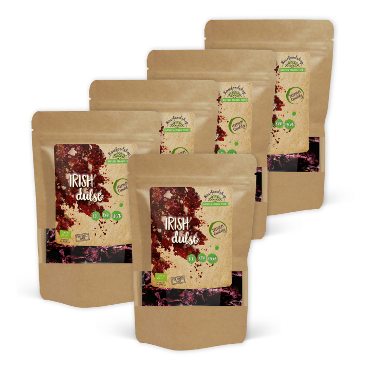 Dulse Tang ØKO 125g x 5 pakker i gruppen Råvarer & Drikke / Helsekost / Alger & Tang hos Rawfoodshop Scandinavia AB (RAWALG003-SET5)