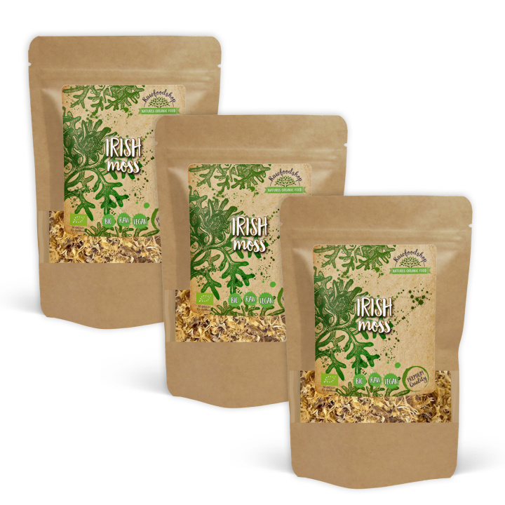 Irish Moss ØKO 250g x 3 pakker i gruppen Råvarer & Drikke / Helsekost / Alger & Tang hos Rawfoodshop Scandinavia AB (RAWALG004250-SET3)