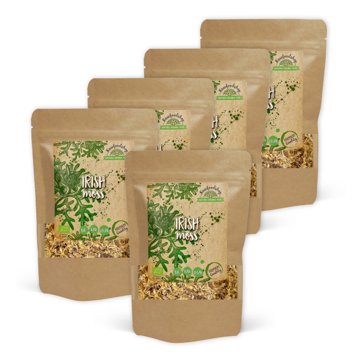 Irish Moss ØKO 250g x 5 pakker i gruppen Råvarer & Drikke / Helsekost / Alger & Tang hos Rawfoodshop Scandinavia AB (RAWALG004250-SET5)