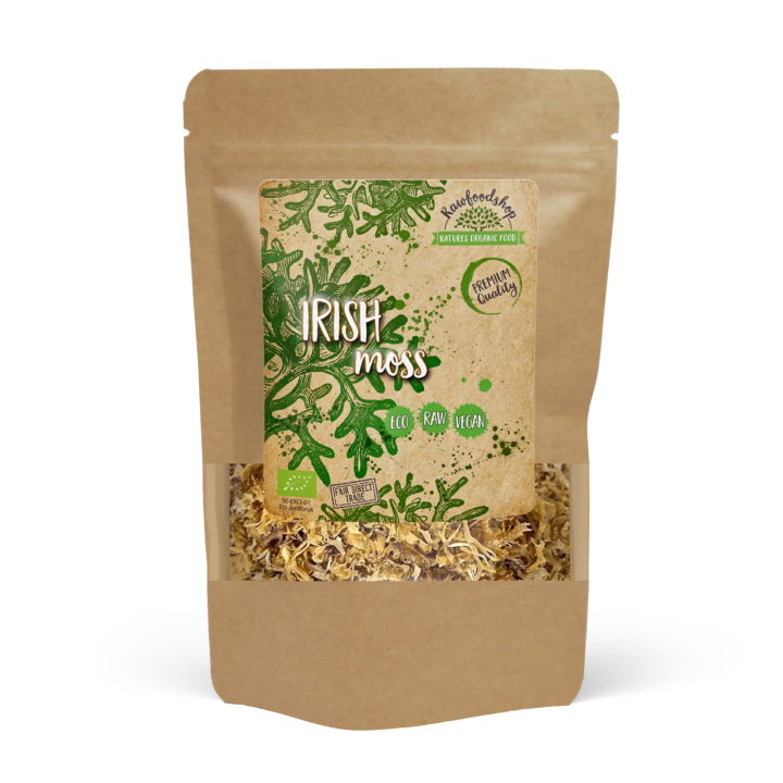Irish Moss ØKO 125g i gruppen Råvarer & Drikke / Helsekost / Alger & Tang hos Rawfoodshop Scandinavia AB (RAWALG004)