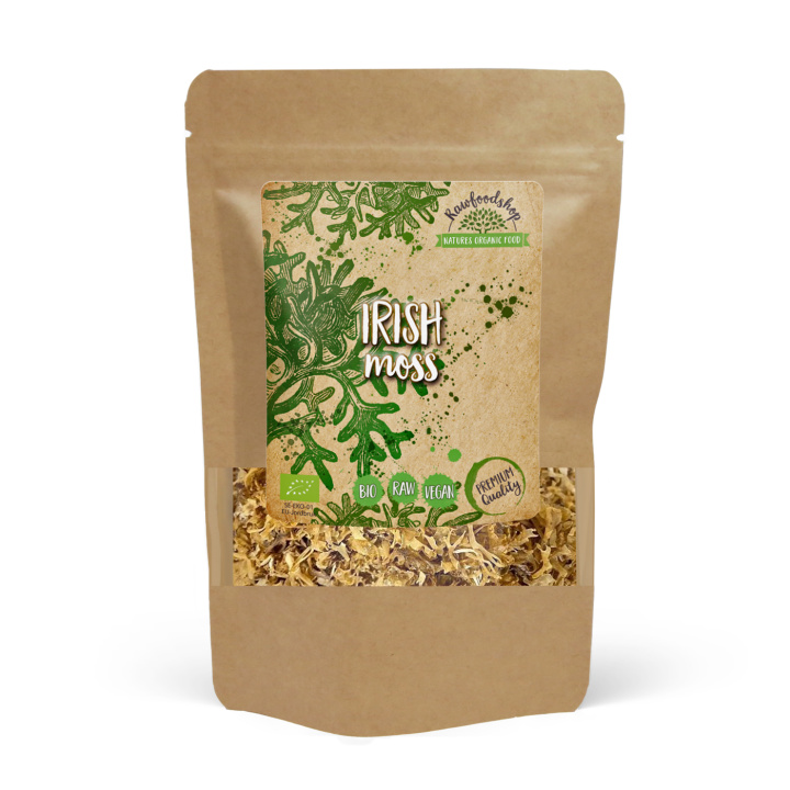 Irish Moss ØKO 125g i gruppen Råvarer & Drikke / Helsekost / Alger & Tang hos Rawfoodshop Scandinavia AB (RAWALG004)