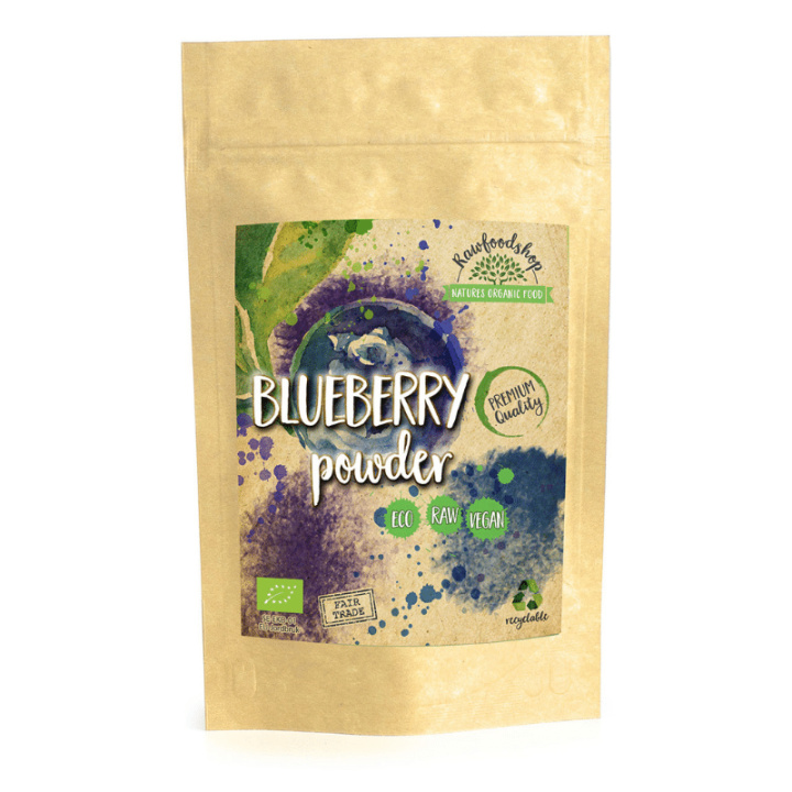 Blåbær Pulver ØKO 100g i gruppen Råvarer & Drikke / Frugt & Frugtpulver / Blåbær hos Rawfoodshop Scandinavia AB (RAWFRUP001)