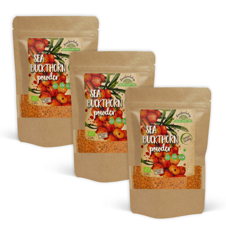 Havtorn Pulver ØKO 125g x 3 pakker i gruppen Råvarer & Drikke / Frugt & Frugtpulver / Frugtpulver hos Rawfoodshop Scandinavia AB (RAWFRUP003-SET3)