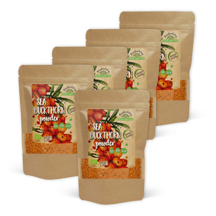 Havtorn Pulver ØKO 250g x 5 pakker i gruppen Råvarer & Drikke / Frugt & Frugtpulver / Frugtpulver hos Rawfoodshop Scandinavia AB (RAWFRUP003250-SET5)