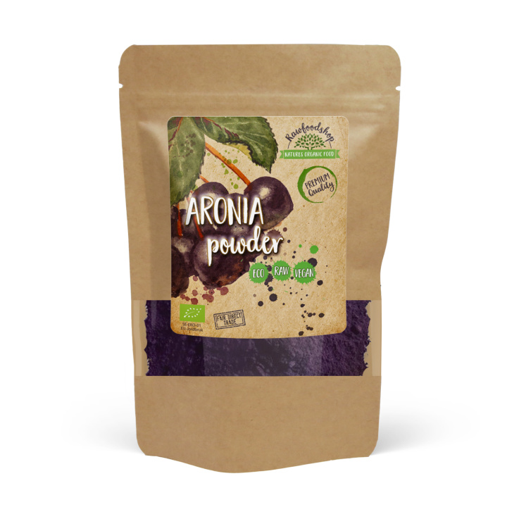 Aronia Pulver ØKO 250g i gruppen Råvarer & Drikke / Frugt & Frugtpulver / Frugtpulver hos Rawfoodshop Scandinavia AB (RAWFRUP007-250)