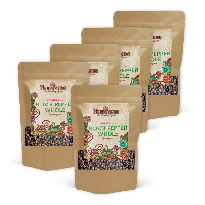 Sort Peber Hel ØKO 50g x 5 pakker i gruppen Råvarer & Drikke / Spisekammer / Krydderier & Salt hos Rawfoodshop Scandinavia AB (RAWKRY003-SET5)
