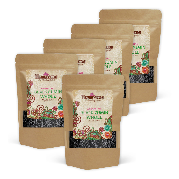 Sortkommenfrø ØKO 100g x 5 pakker i gruppen Råvarer & Drikke / Spisekammer / Krydderier & Salt hos Rawfoodshop Scandinavia AB (RAWNIG001-SET5)