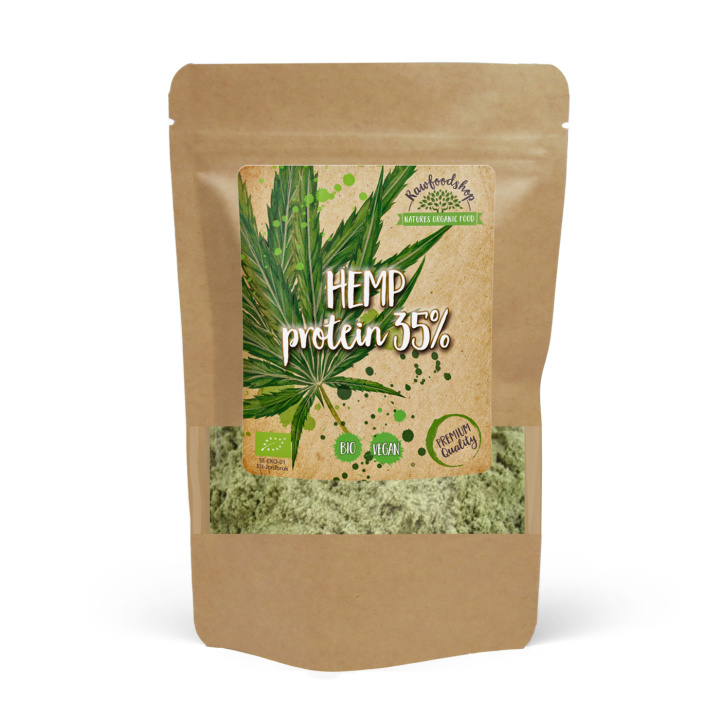 Hampeprotein 35% ØKO 100g i gruppen Råvarer & Drikke / Helsekost / Proteinpulver hos Rawfoodshop Scandinavia AB (RAWPRO353)
