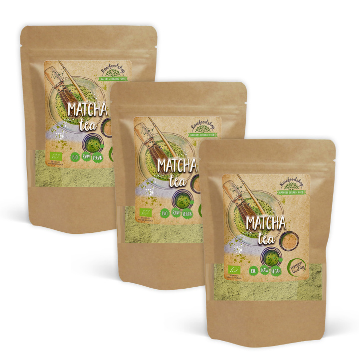 Matcha Te ØKO 250g x 3 pakker i gruppen Råvarer & Drikke / Helsekost / Matcha hos Rawfoodshop Scandinavia AB (RAWTE002-SET3)
