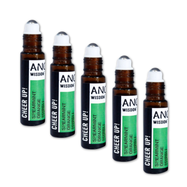 Cheer Up Essential Oil Blend Roll On 10ml x 5 stk i gruppen Hud & Krop / Krop / Parfume hos Rawfoodshop Scandinavia AB (REBIUL-03-SET5)