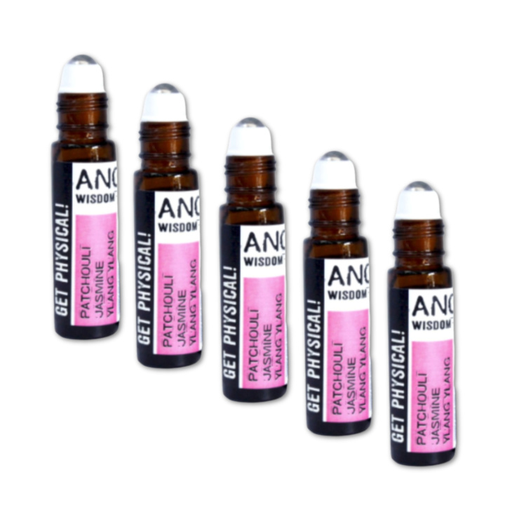 Get Physical Essential Oil Blend Roll On 10ml x 5 flasker i gruppen Hud & Krop / Krop / Parfume hos Rawfoodshop Scandinavia AB (REBIUL-04-SET5)