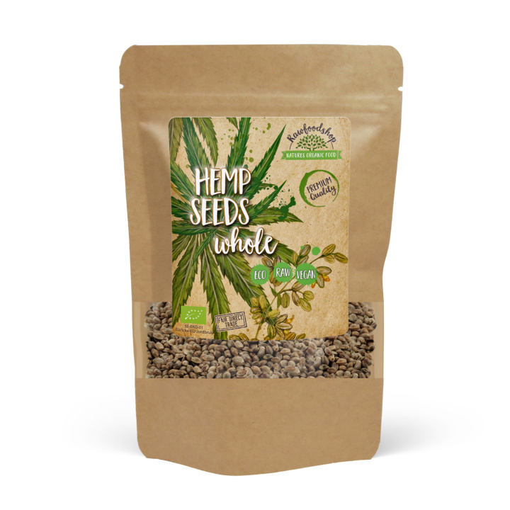 Hampefrø hele ØKO 1kg i gruppen OUTLET 20-80% / Helsekost 20-70% / Helsokost 30% hos Rawfoodshop Scandinavia AB (RFRO500165E1)