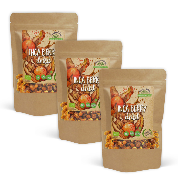 Incabær ØKO 100g x 3 pakker i gruppen Råvarer & Drikke / Frugt & Frugtpulver / Anden Frugt og Bær hos Rawfoodshop Scandinavia AB (RFRU100396E-SET3)
