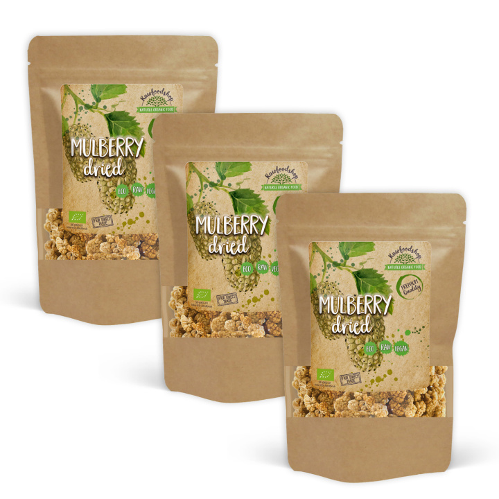 Morbær ØKO 250g x 3 pakker i gruppen Råvarer & Drikke / Frugt & Frugtpulver / Morbær hos Rawfoodshop Scandinavia AB (RFRU200378E-SET3)