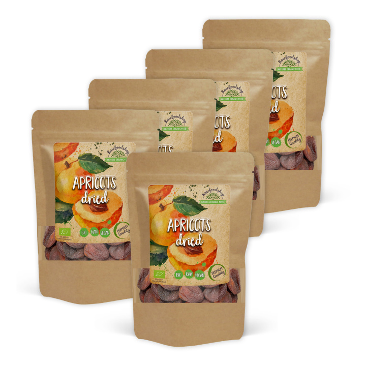 Abrikoser ØKO 1kg x 5 pakker i gruppen Råvarer & Drikke / Frugt & Frugtpulver / Abrikos hos Rawfoodshop Scandinavia AB (RFRU500350E1-SET5)