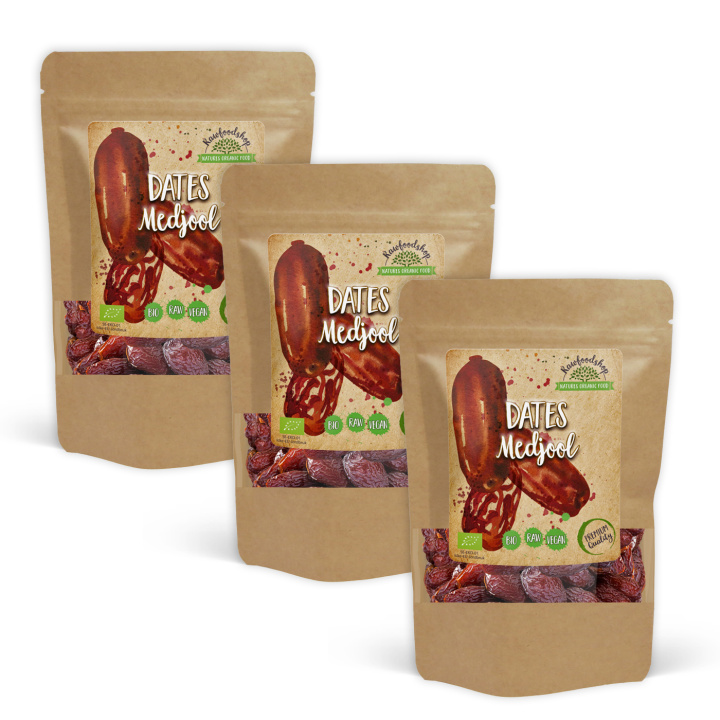 Medjool Dadler ØKO 500g x 3 pakker i gruppen Råvarer & Drikke / Frugt & Frugtpulver / Dadler hos Rawfoodshop Scandinavia AB (RFRU500355E-SET3)