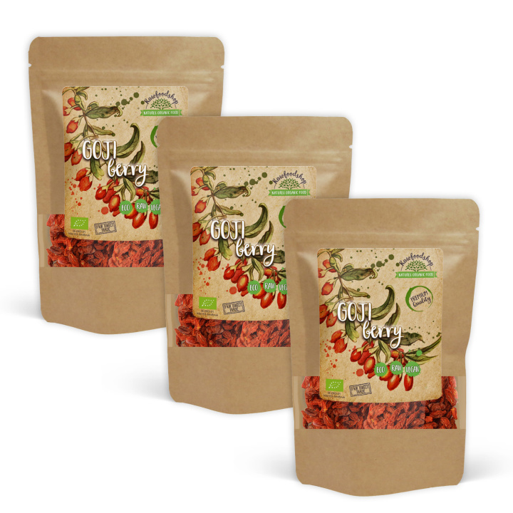 Gojibær ØKO 500g x 3 pakker i gruppen Råvarer & Drikke / Frugt & Frugtpulver / Gojibær hos Rawfoodshop Scandinavia AB (RFRU500364E-SET3)