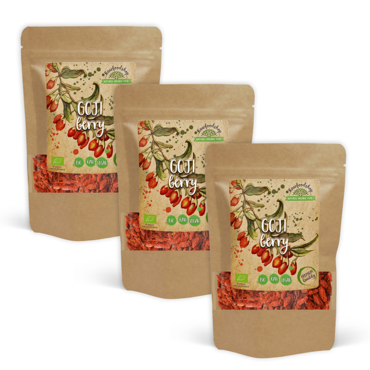 Gojibær ØKO 1kg x 3 pakker i gruppen Råvarer & Drikke / Frugt & Frugtpulver / Gojibær hos Rawfoodshop Scandinavia AB (RFRU500364E1-SET3)