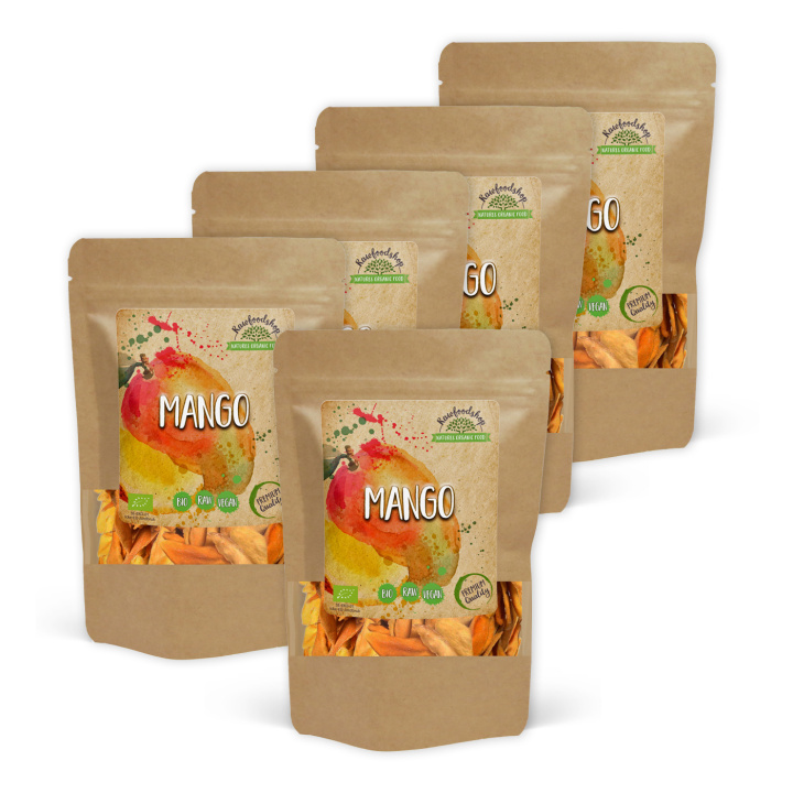 Mango ØKO 500g x 5 pakker i gruppen Råvarer & Drikke / Frugt & Frugtpulver / Mango hos Rawfoodshop Scandinavia AB (RFRU500375E-SET5)