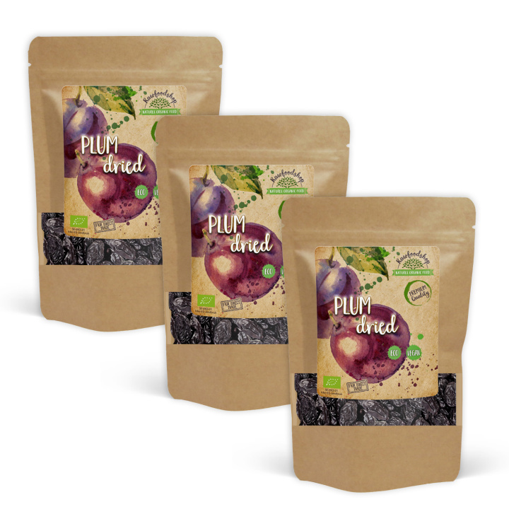 Svesker ØKO 500g x 3 pakker i gruppen Råvarer & Drikke / Frugt & Frugtpulver / Anden Frugt og Bær hos Rawfoodshop Scandinavia AB (RFRU500498E-SET3)