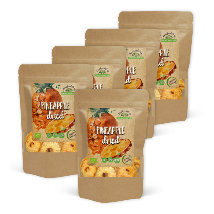 Ananas ØKO 500g x 5 pakker i gruppen Råvarer & Drikke / Frugt & Frugtpulver / Ananas hos Rawfoodshop Scandinavia AB (RFRU500761E-SET5)