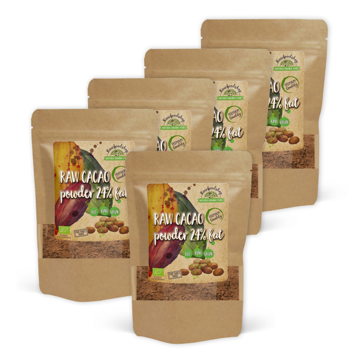 Kakaopulver RAW ØKO 500g x 5 pakker i gruppen Råvarer & Drikke / Bagning / Kakaoprodukter hos Rawfoodshop Scandinavia AB (RKAK500408E-SET5)