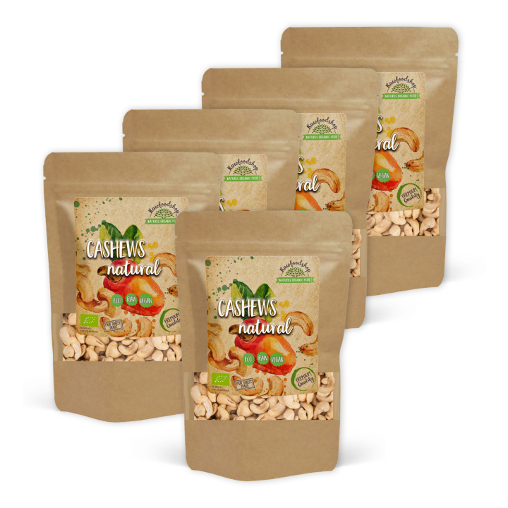 Cashewnødder Premium RAW ØKO 200g x 5 pakker i gruppen Råvarer & Drikke / Nødder / Cashewnødder hos Rawfoodshop Scandinavia AB (RNOT2002058E-SET5)