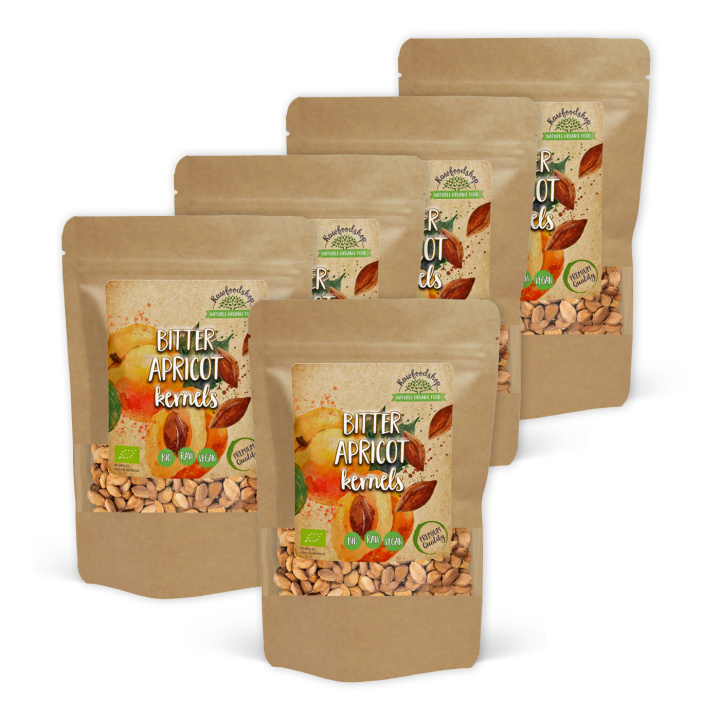 Abrikoskerner Bitre ØKO 200g x 5 pakker i gruppen Råvarer & Drikke / Nødder / Abrikoskerner hos Rawfoodshop Scandinavia AB (RNOT200304E-SET5)