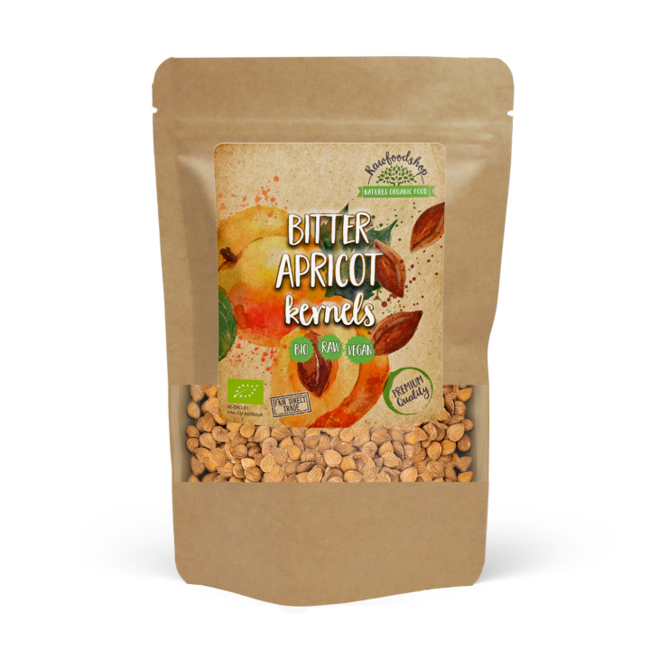 Abrikoskerner Bitre ØKO 200g i gruppen Råvarer & Drikke / Nødder / Abrikoskerner hos Rawfoodshop Scandinavia AB (RNOT200304E)