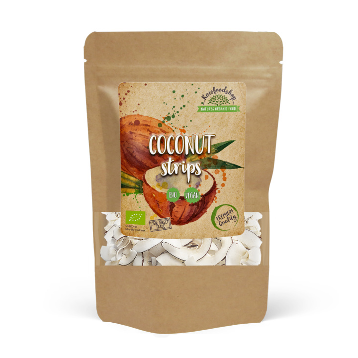 Kokosnød i strimler ØKO 200g i gruppen Råvarer & Drikke / Nødder / Kokos hos Rawfoodshop Scandinavia AB (RNOT200413E)