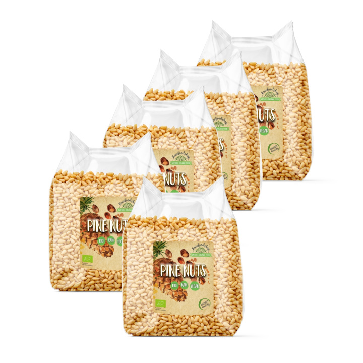 Pinjekerner ØKO 250g x 5 pakker i gruppen Råvarer & Drikke / Nødder / Pinjekerner hos Rawfoodshop Scandinavia AB (RNOT250462E -SET5)