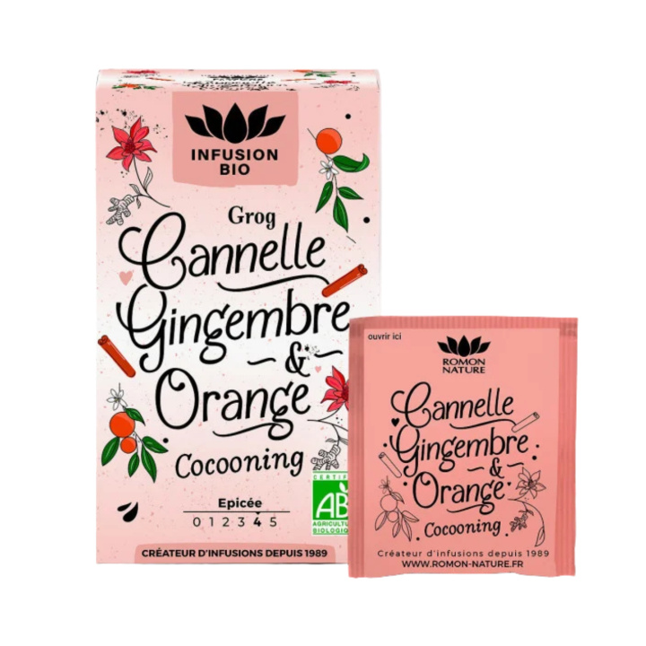 Te Kanel, Ingefær & Appelsin Infusion ØKO 16 x 1,7g i gruppen Råvarer & Drikke / Julevarer / Julens teer hos Rawfoodshop Scandinavia AB (RNP0050)