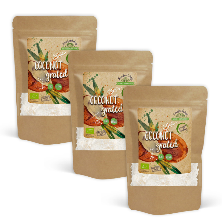 Kokosnød Revet Premium ØKO 500g x 3 pakker i gruppen Råvarer & Drikke / Nødder / Kokos hos Rawfoodshop Scandinavia AB (ROVR2000471E-SET3)