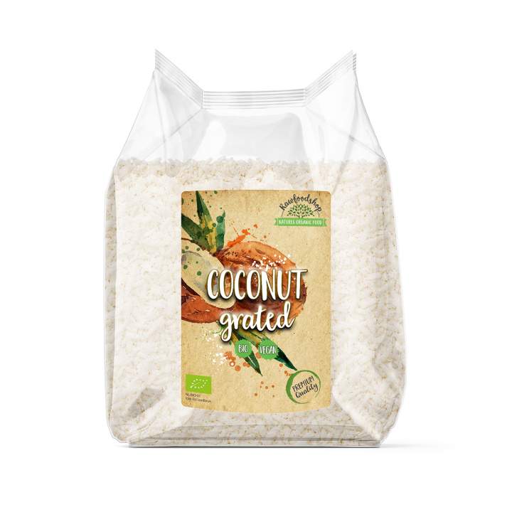 Kokosnød Revet Premium ØKO 500g i gruppen Råvarer & Drikke / Nødder / Kokos hos Rawfoodshop Scandinavia AB (ROVR2000471E)